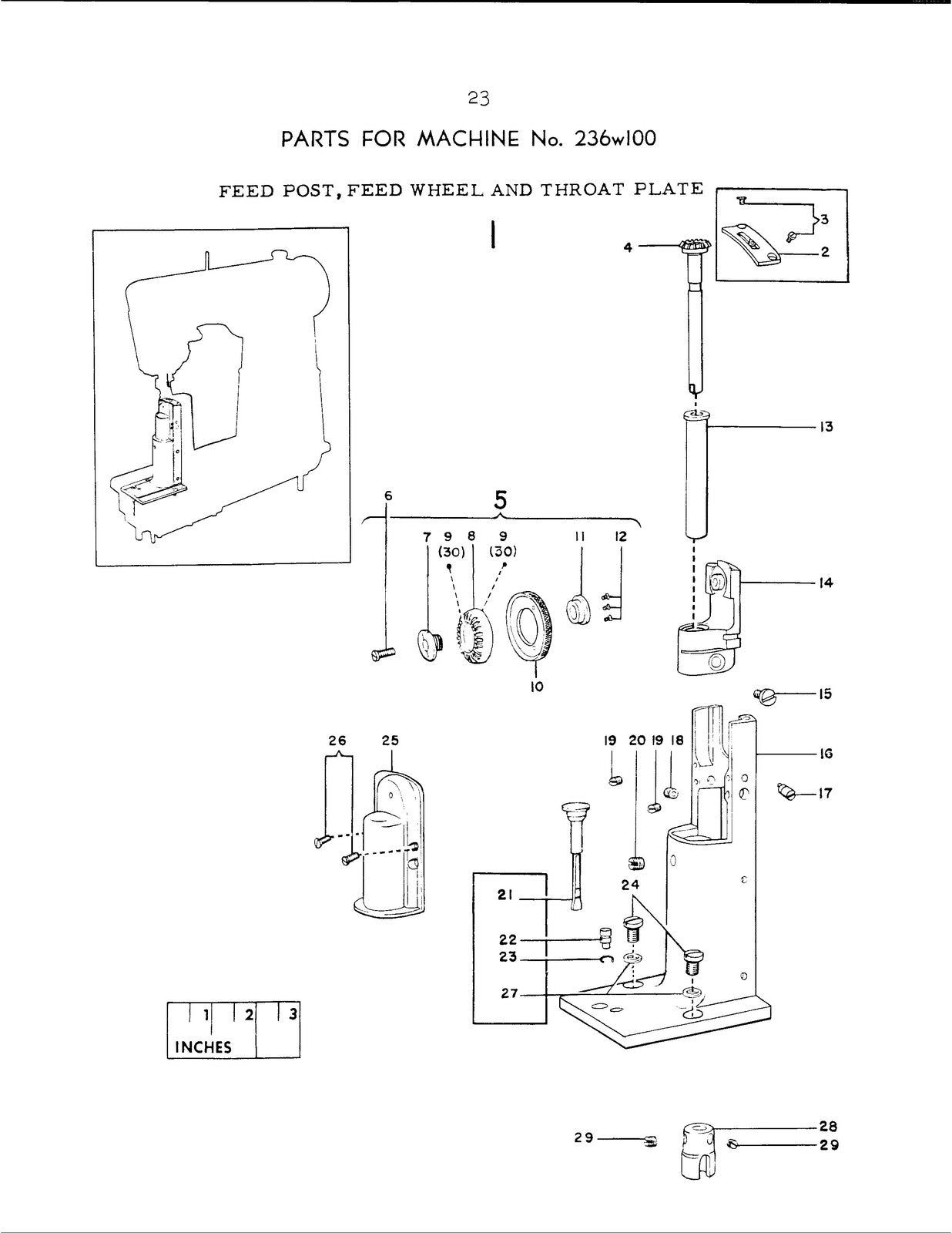 SINGER 236W Sewing Machine Service And Parts Manual 1959 - WIRE BOUND - COVERS