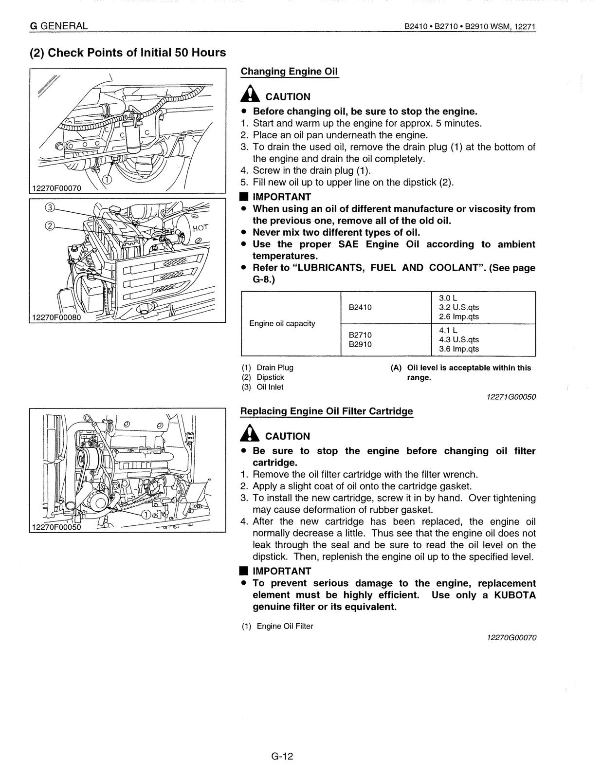 KUBOTA B2410 B2710 B2910 B7800 Workshop & Operators Manual BUNDLE - WIRE BOUND