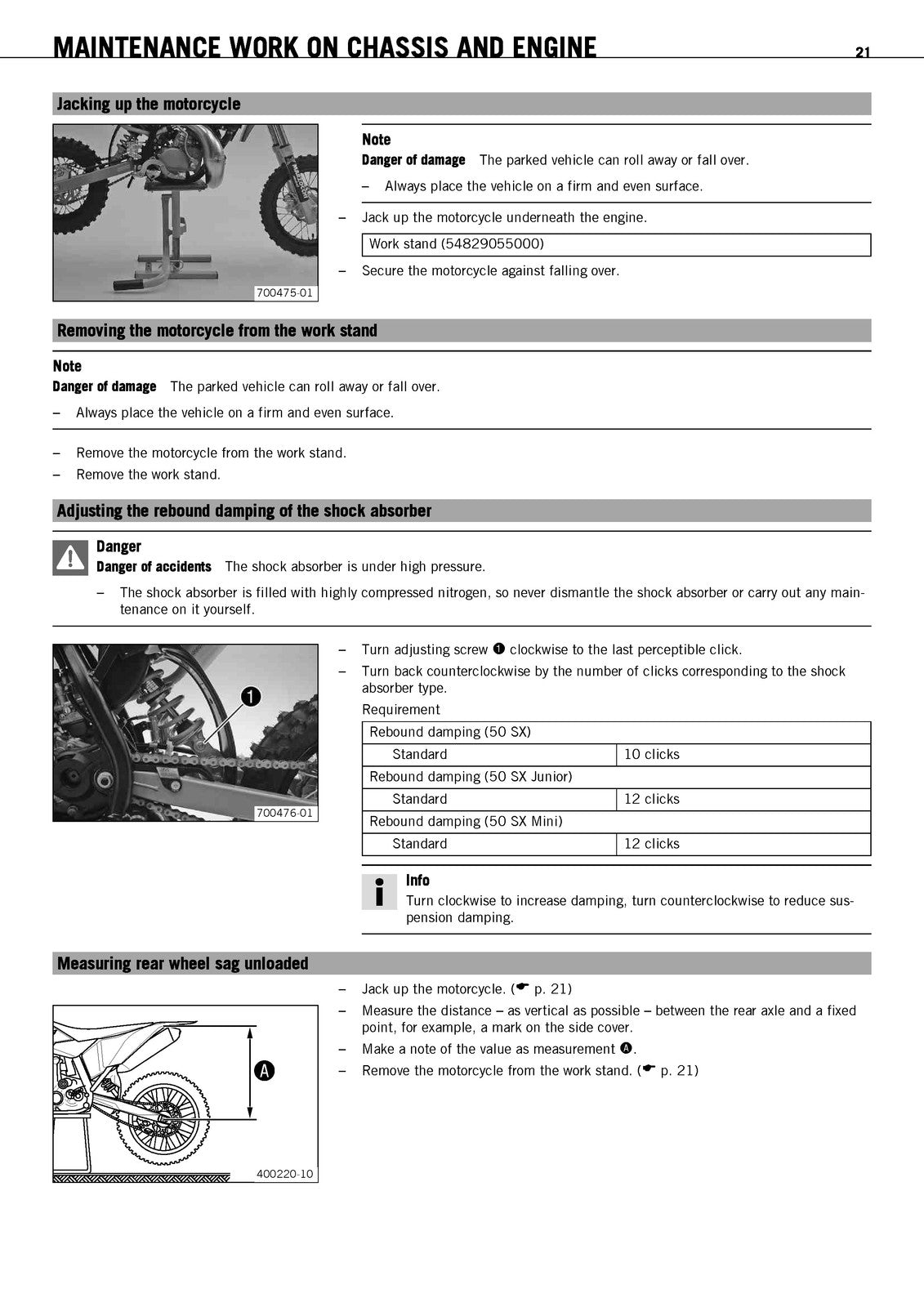 KTM 50 SX 50 SX Junior 50 SX Mini Owners Manual 2009 - WIRE BOUND - TOUGH COVERS