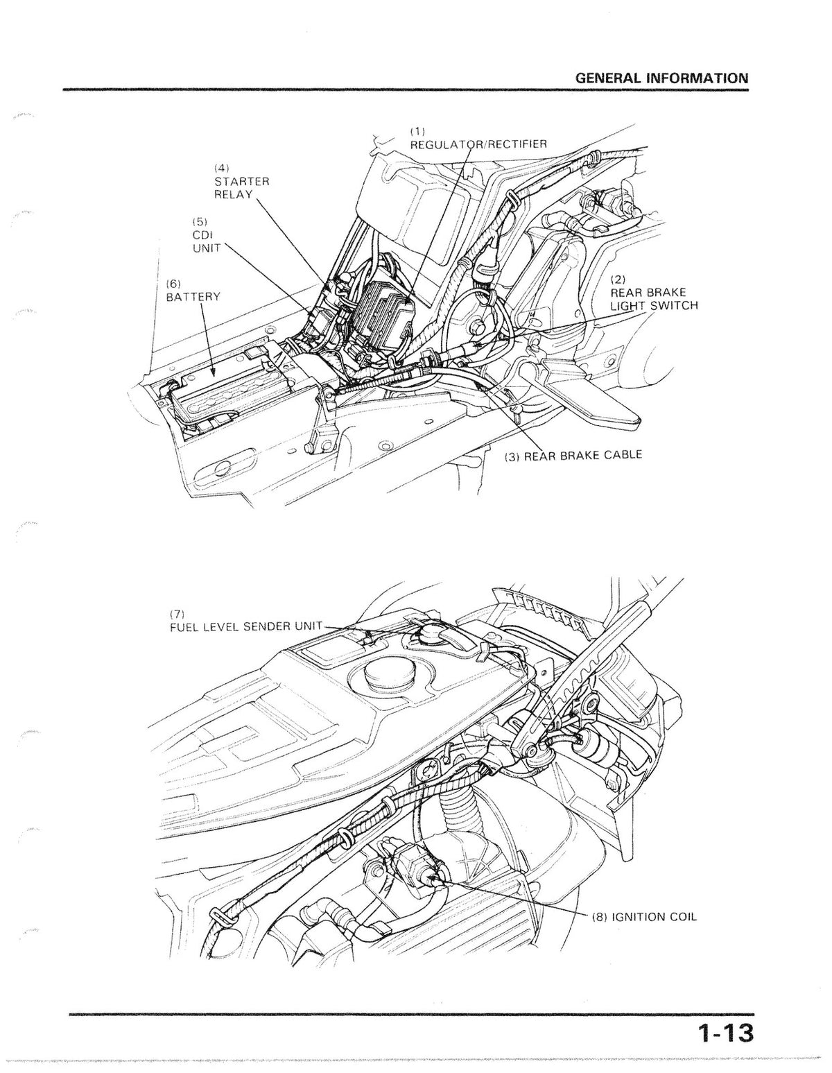 HONDA CH250 Elite 250 Scooter Service Manual 1986 - BOUND - COVERS - XL FOLDOUTS