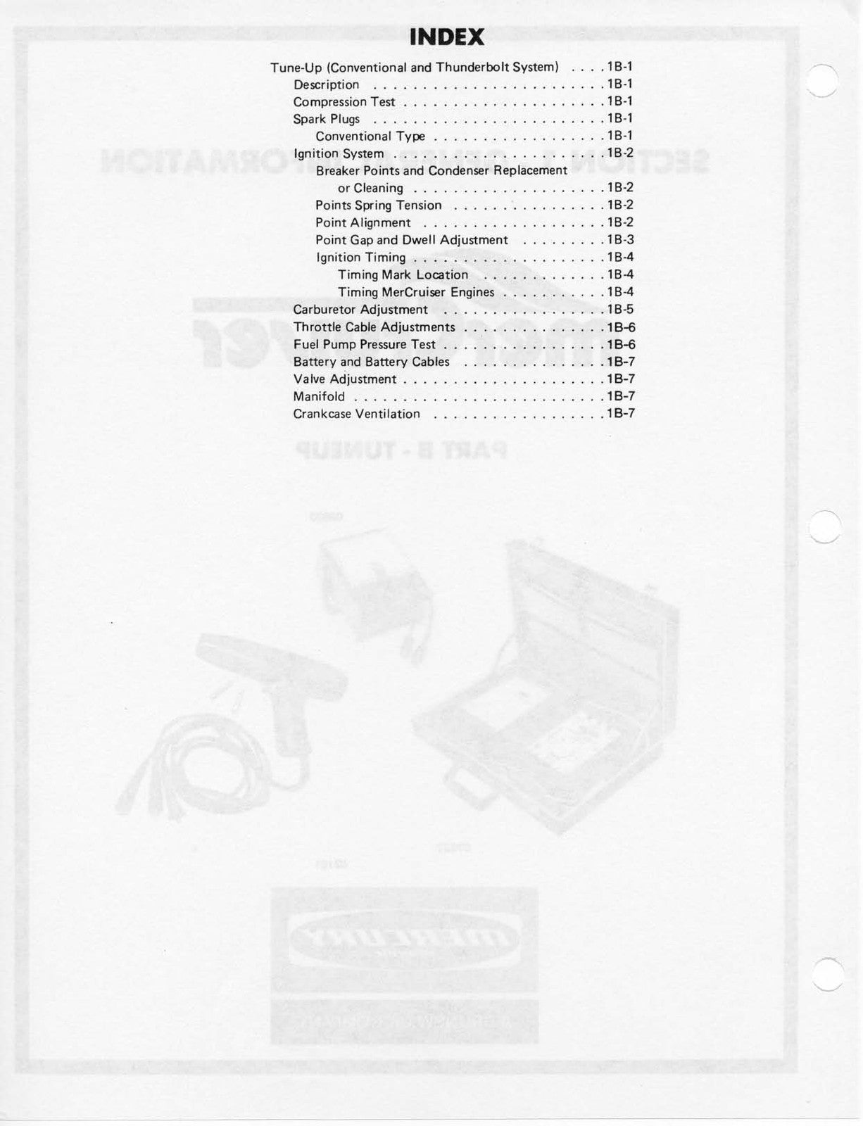 MERCURY MERCRUISER NO. 2 STERN DRIVE MARINE ENGINES SERVICE MANUAL, BOUND COVERS