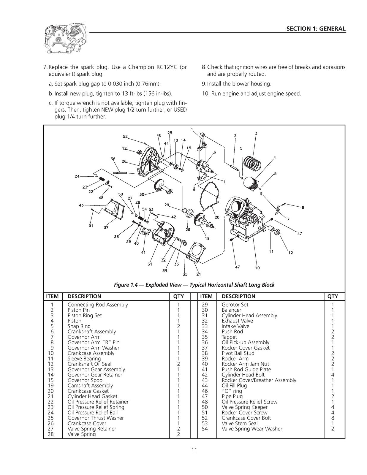 GENERAC 320 360 410 Large Frame GN Engines Service Repair Manual - WIRE BOUND