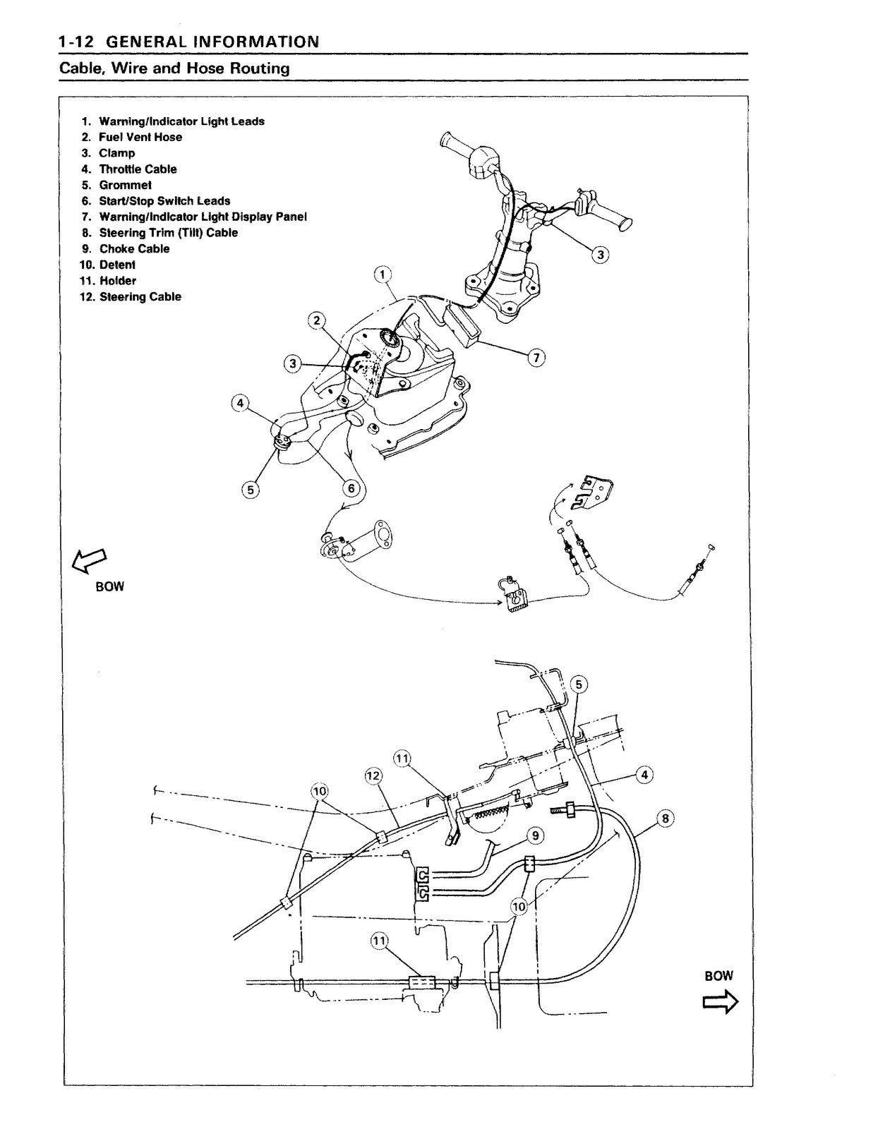KAWASAKI Jet Ski XiR Watercraft Service Manual - STEEL WIRE BOUND - TOUGH COVERS
