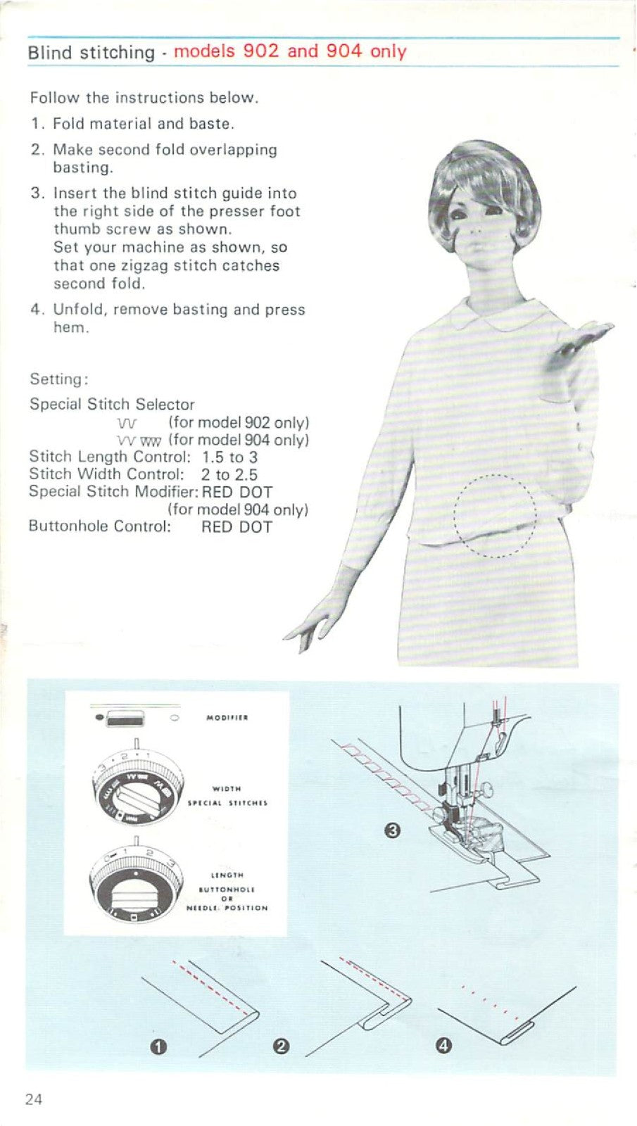 FRISTER ROSSMANN 900 902 904 Sewing Machine Instruction Manual - WIRE BOUND