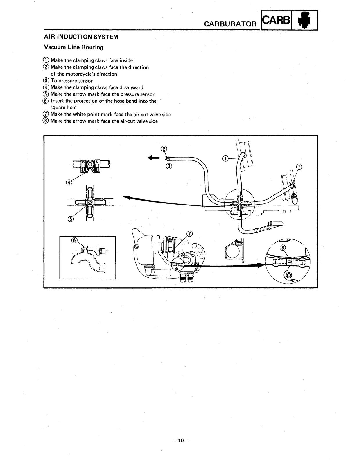 YAMAHA XV700 XV750 XV1000 XV1100 Motorcycle Service Manual 1985-1999 - BOUND