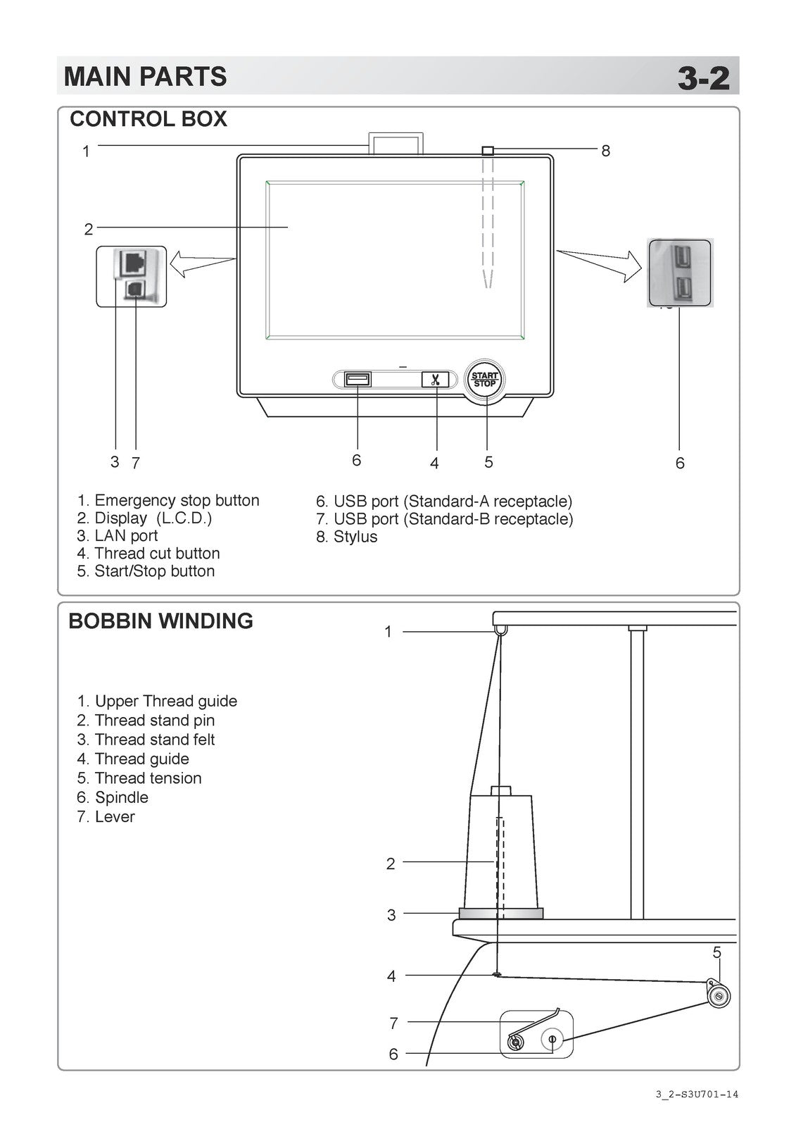 HAPPY HCH Plus HPVB10-19 Embroidery Machine Instruction Book Manual - WIRE BOUND