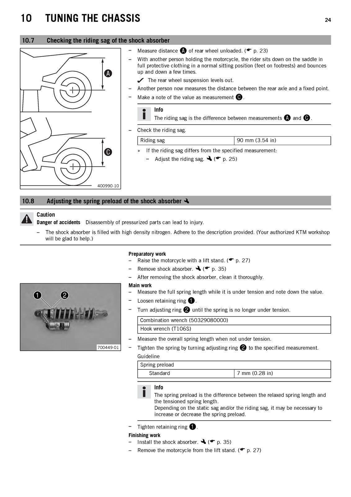 KTM 65 SX Owners Manual 2014 - STEEL WIRE BOUND - PROTECTIVE COVERS