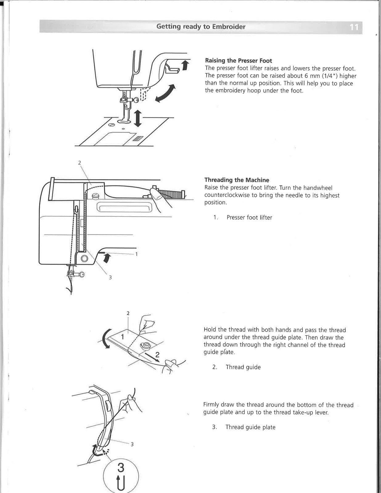 BERNINA Deco 330 Embroidery Computer Instruction Manual - WIRE BOUND - COVERS