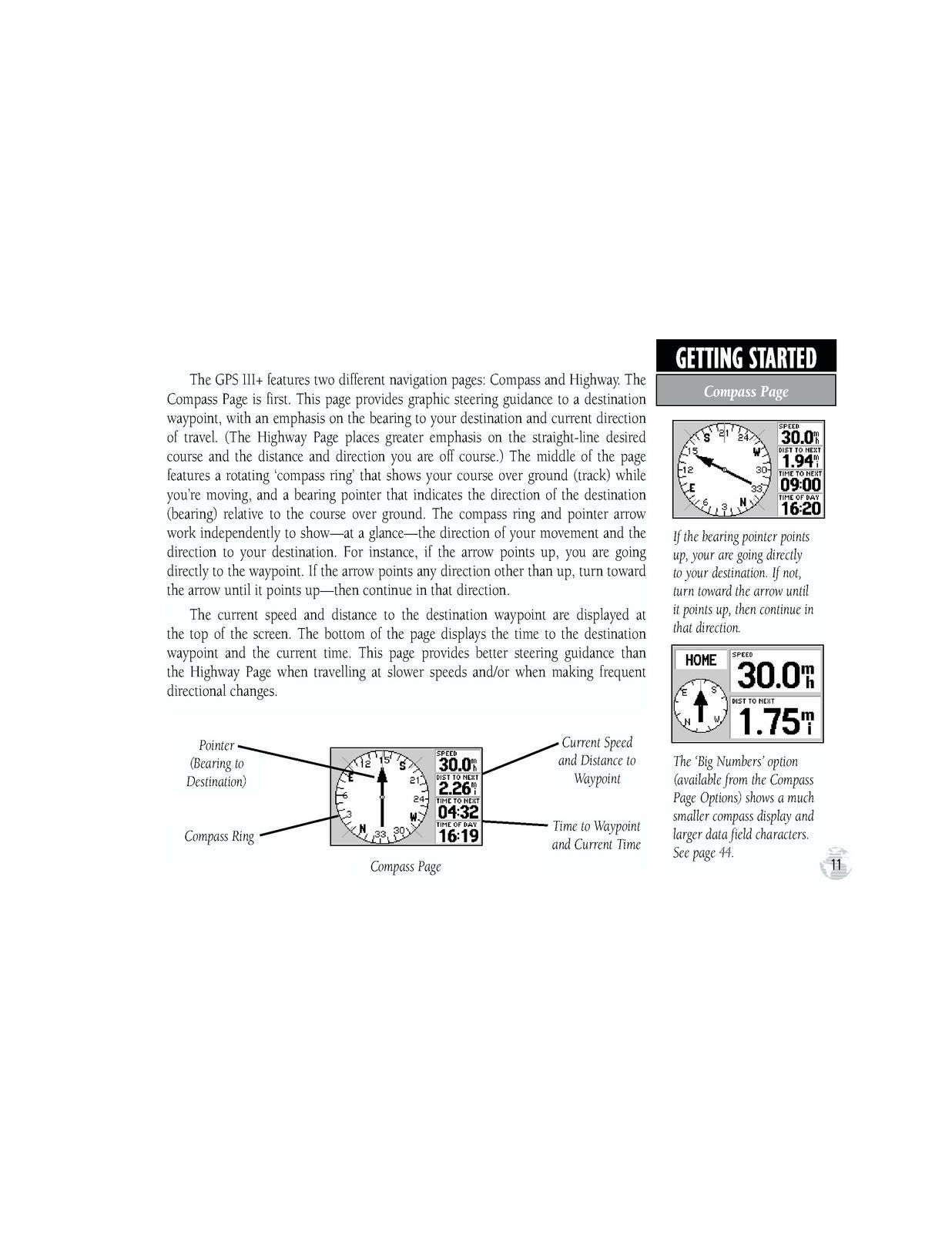 GARMIN GPS III Owners Manual And Reference 2001 - WIRE BOUND - TOUGH COVERS