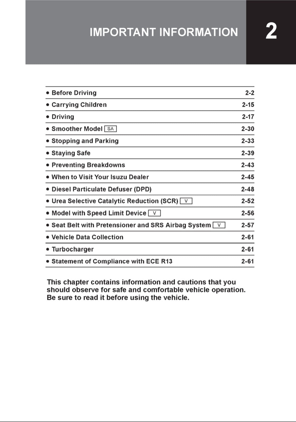 ISUZU 2014 N Series NPR-Eco Max Truck Diesel Owners Manual - WIRE BOUND - COVERS