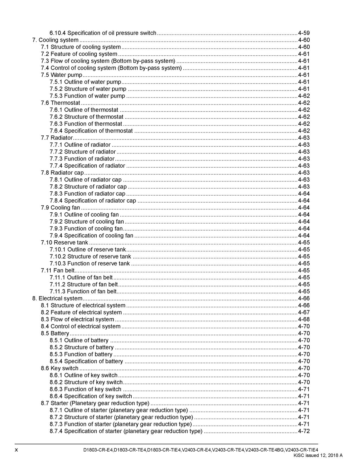 KUBOTA D1803-CR V2403-CR Diesel Engine Workshop Manual - WIRE BOUND - COVERS