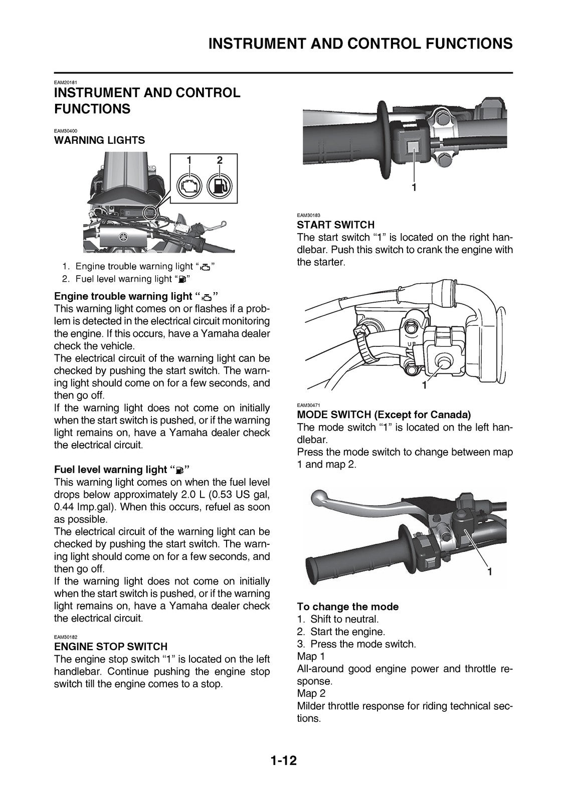 YAMAHA WR250F WR250FP Owners Manual 2023 - BOUND - COVERS - XL FOLDOUT PAGES