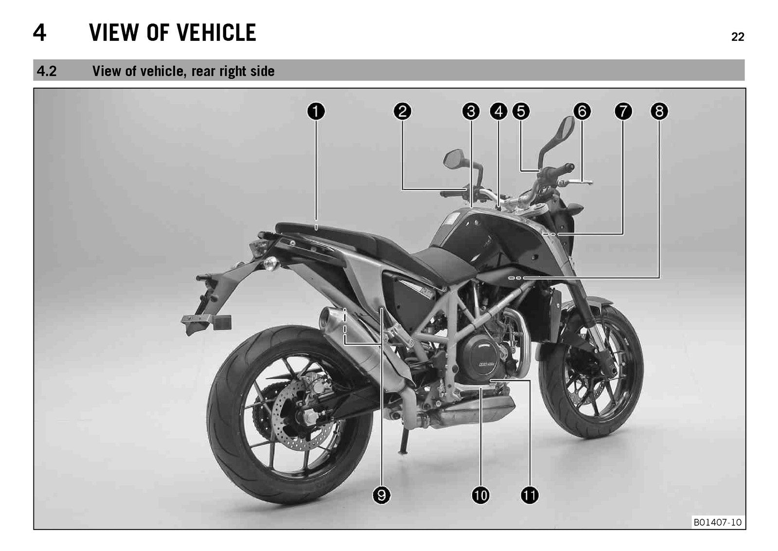 KTM 690 Duke USA Owners Manual 2013 - STEEL WIRE BOUND - PROTECTIVE COVERS
