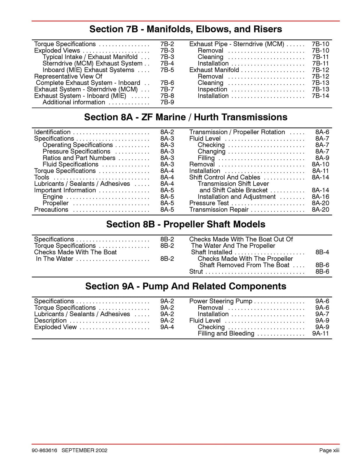 MERCURY MERCRUISER D42L Diesel Engine Service Manual 2002 - WIRE BOUND - COVERS