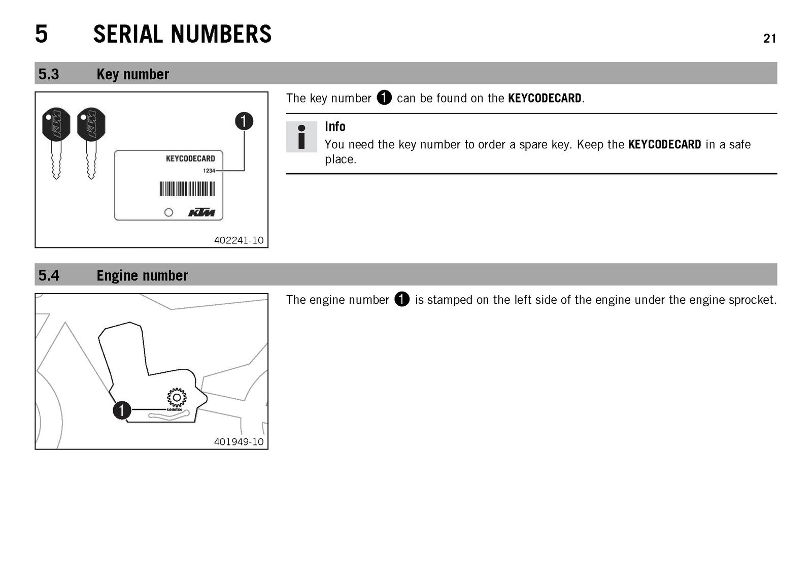 KTM 690 SMC R EU Owners Manual 2015 - STEEL WIRE BOUND - PROTECTIVE COVERS