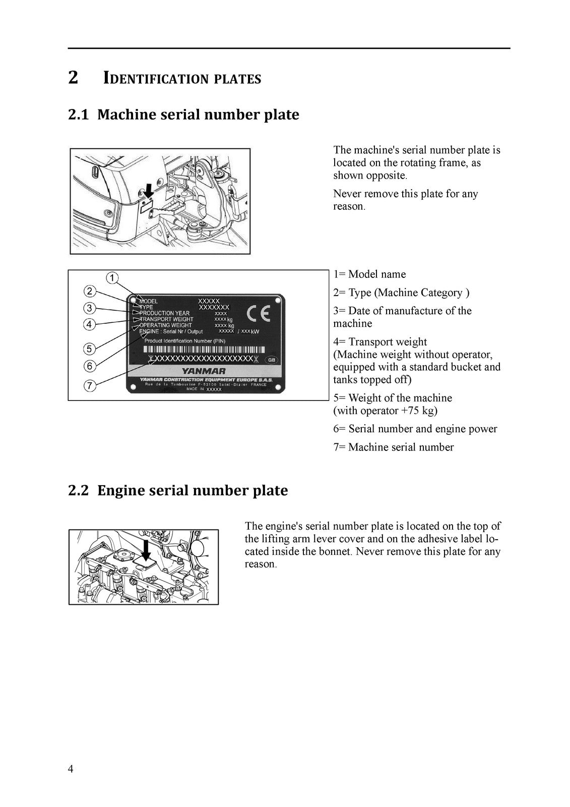 YANMAR ViO80-1A Excavator User Operation and Maintenance Manual - WIRE BOUND