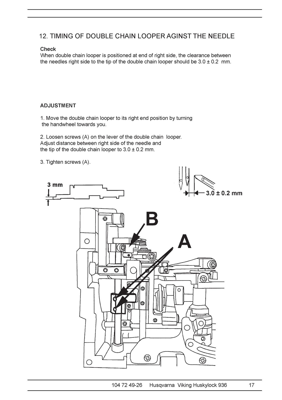 HUSQVARNA VIKING Huskylock 936 Service Manual 2005 - WIRE BOUND - TOUGH COVERS