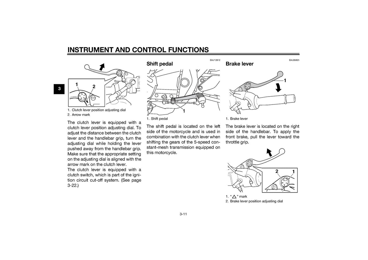 YAMAHA XJR1300C Motorcycle Owners Manual 2015 - STEEL WIRE BOUND - TOUGH COVERS