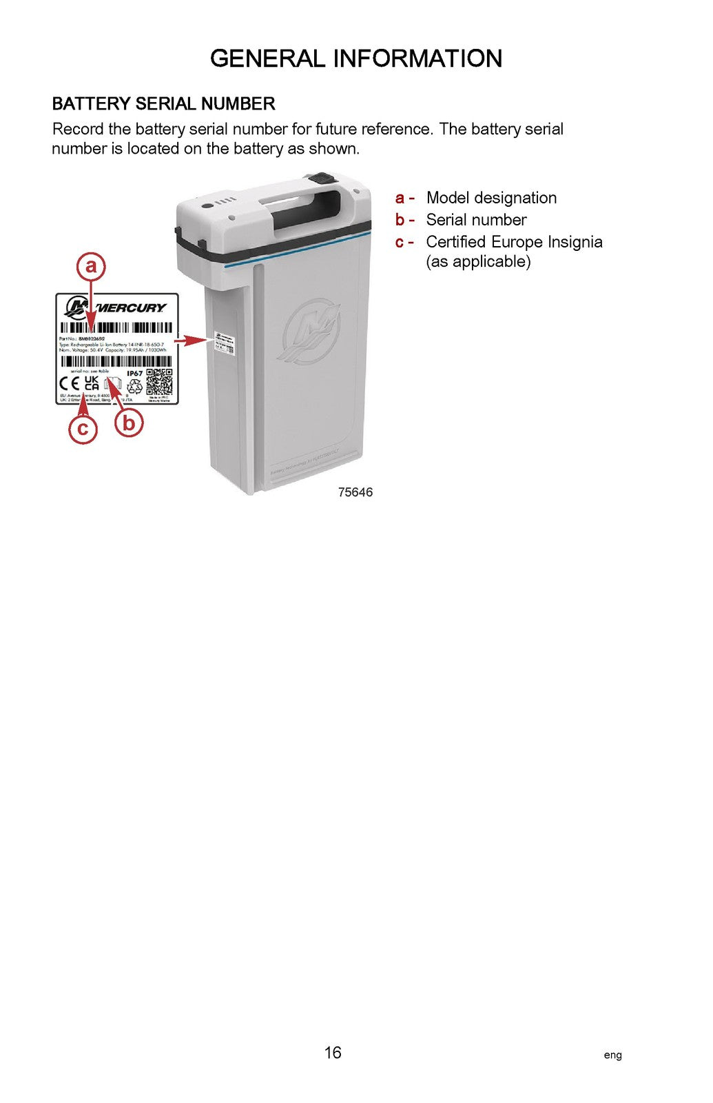 MERCURY Avator 75e Electric Outboard Operators Manual 2023 - WIRE BOUND