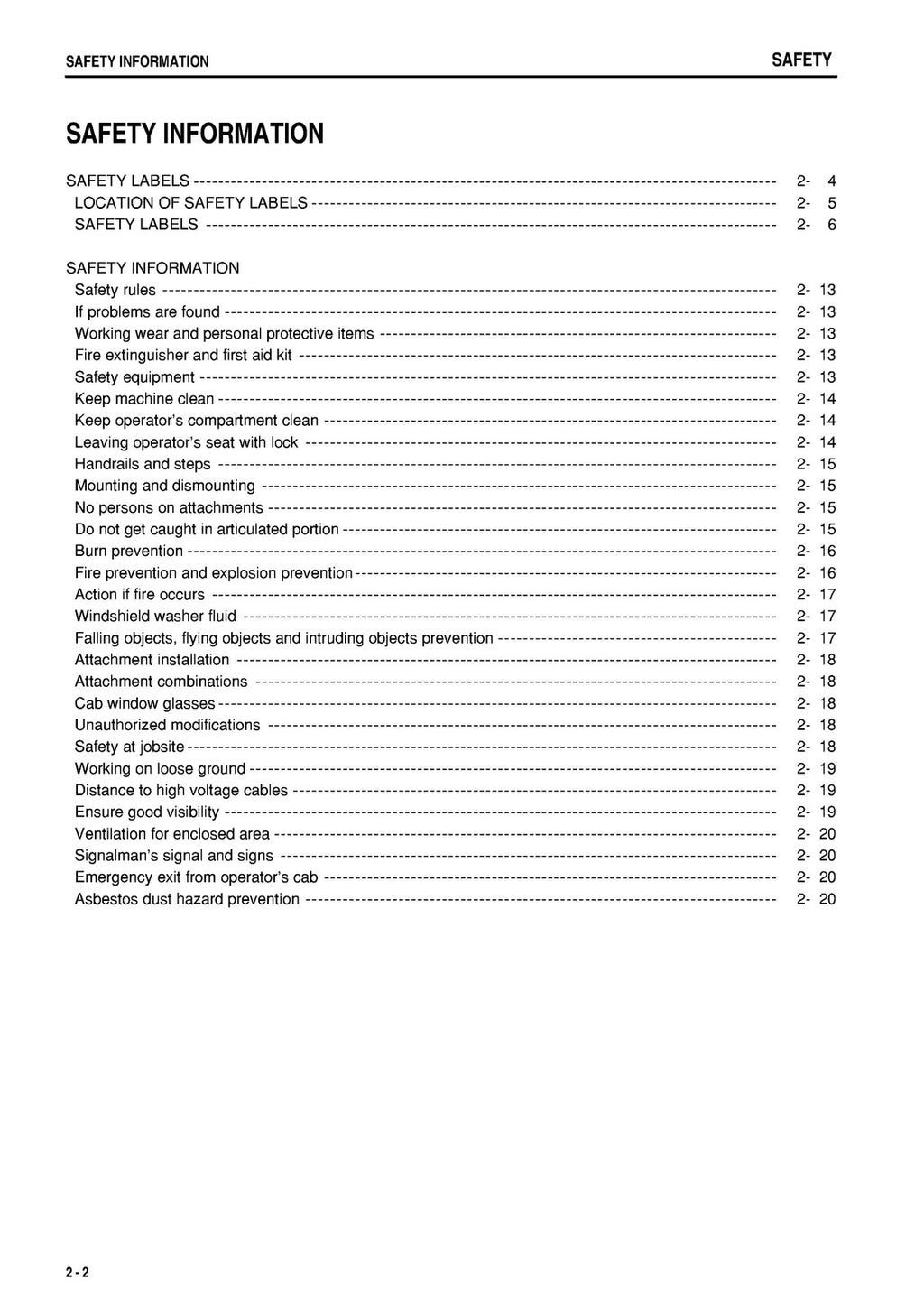 KOMATSU PC78MR-6 Operation and Maintenance Manual - WIRE BOUND TOUGH COVERS