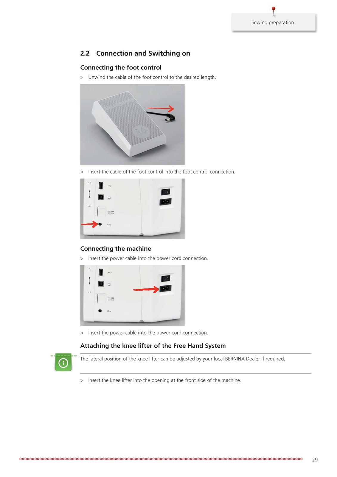 BERNINA 540 Sewing Machine User Manual - STEEL WIRE BOUND - PROTECTIVE COVERS