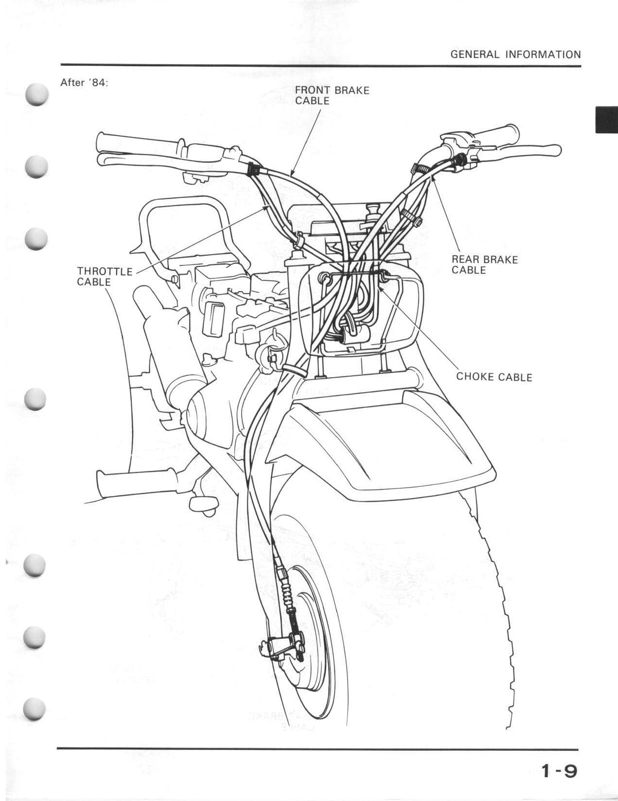 HONDA ATC125M ATV Shop Manual 1984-1985 - STEEL WIRE BOUND - PROTECTIVE COVERS