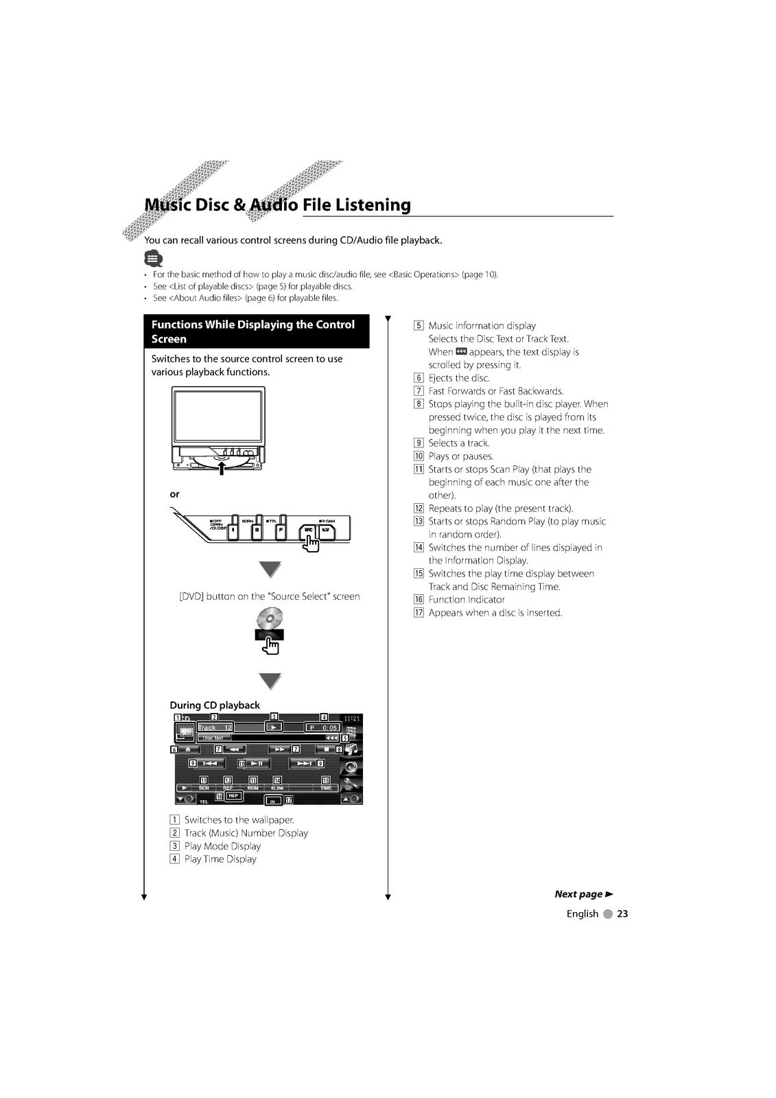 KENWOOD KVT-696 636DVD 516 546DVD Monitor With DVD Instruction Manual - BOUND