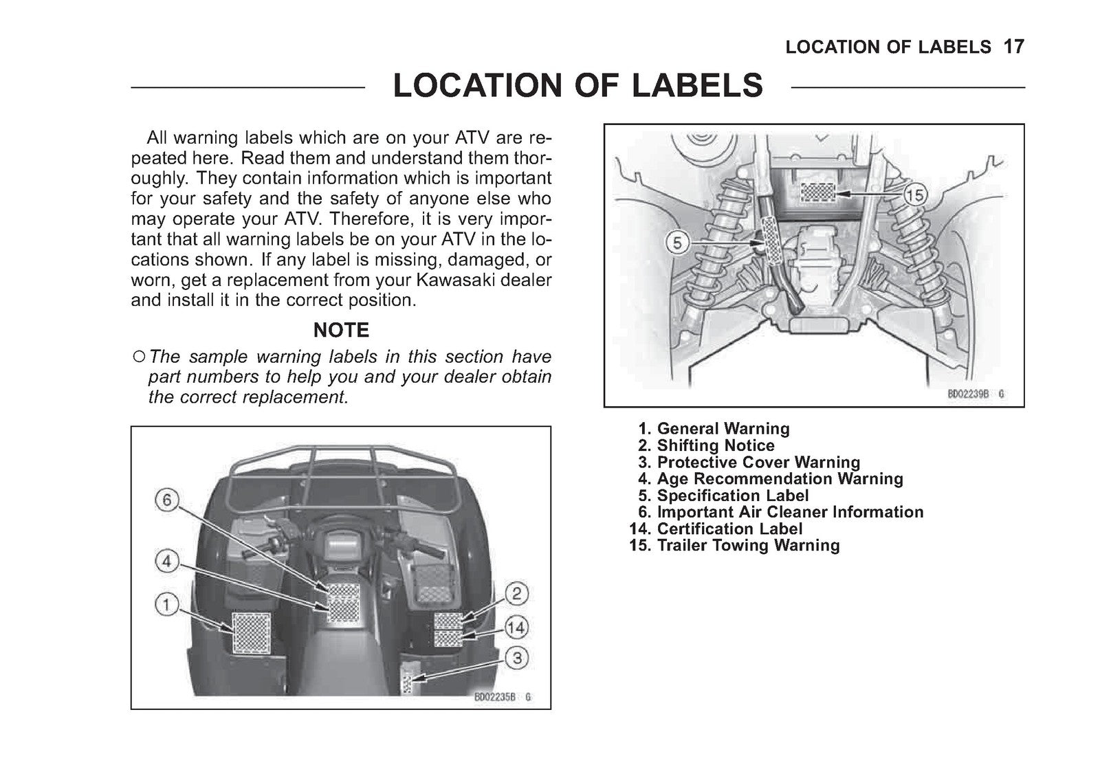 KAWASAKI Brute Force 750 4x4i Owners Manual 2011 - WIRE BOUND - TOUGH COVERS