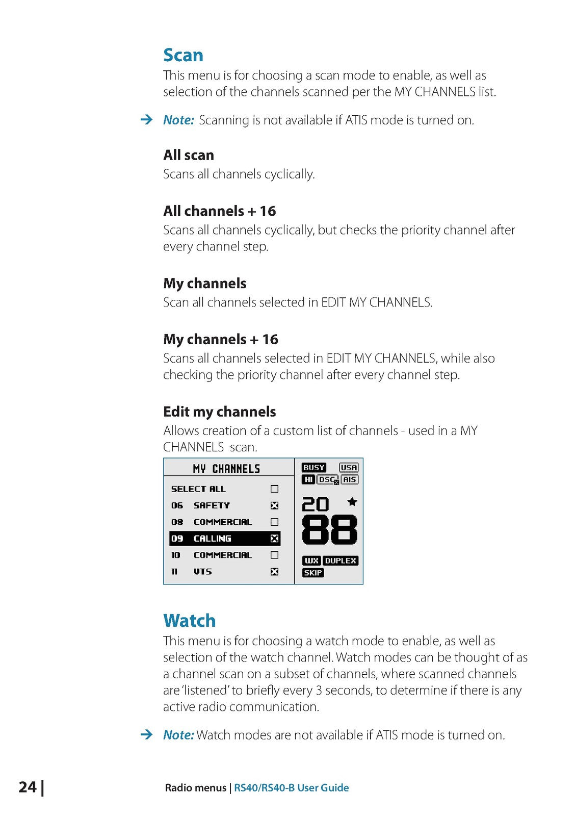 SIMRAD RS40 RS40-B VHF Radio User Manual - STEEL WIRE BOUND - PROTECTIVE COVERS