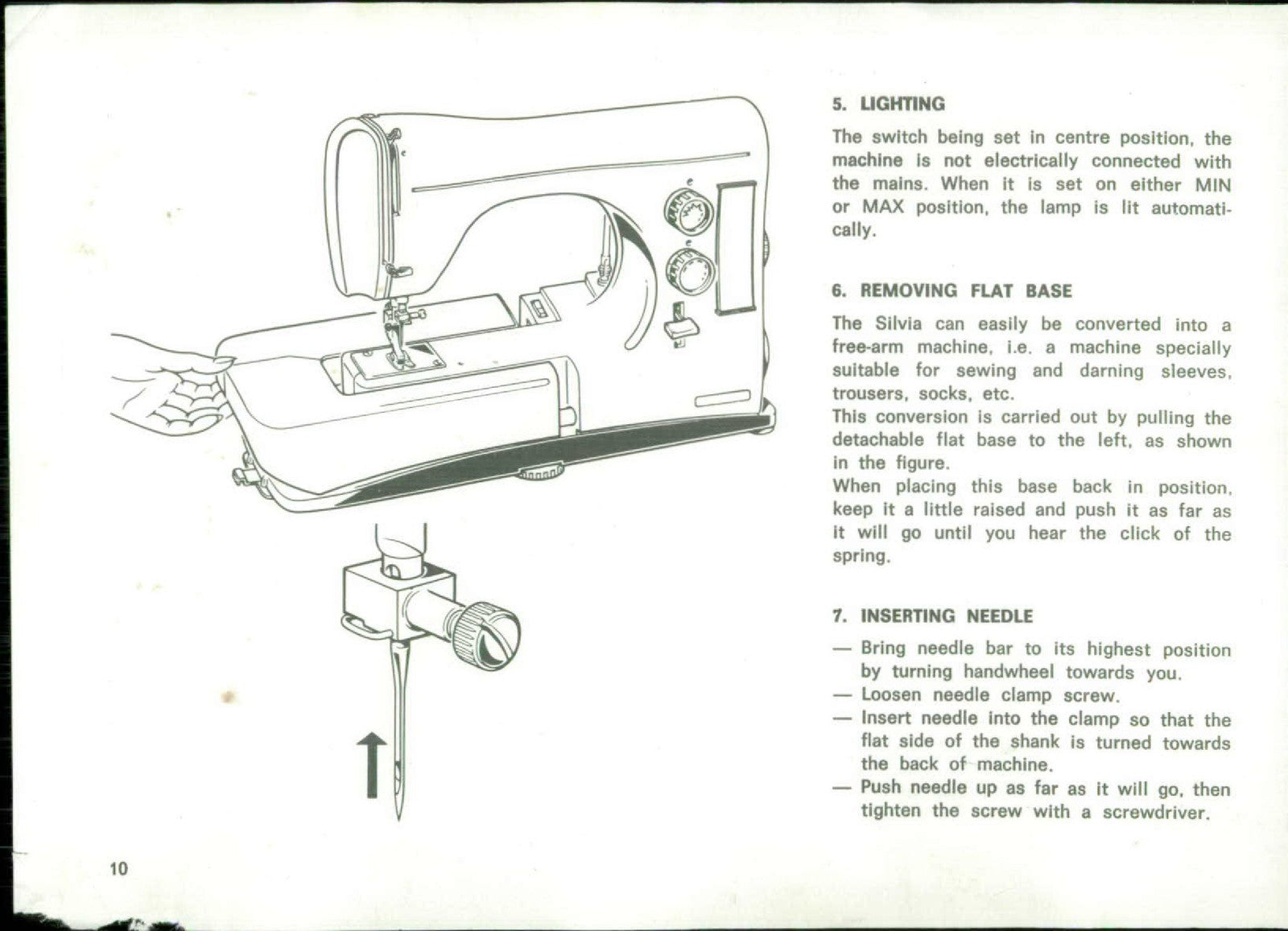 NECCHI Silvia Multimatic 584 Maximatic 586 Instruction Manual - WIRE BOUND