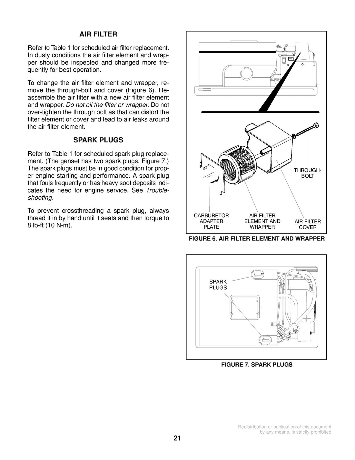 ONAN TGHAA Generator Set Service Manual - STEEL WIRE BOUND - PROTECTIVE COVERS