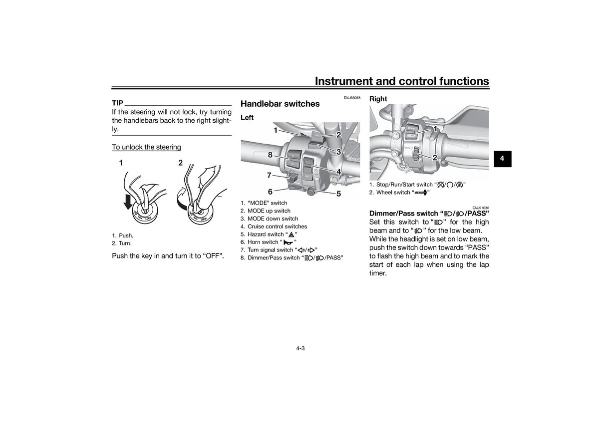 YAMAHA Tracer 9 GT Motorcycle Owners Manual 2023 - WIRE BOUND - TOUGH COVERS