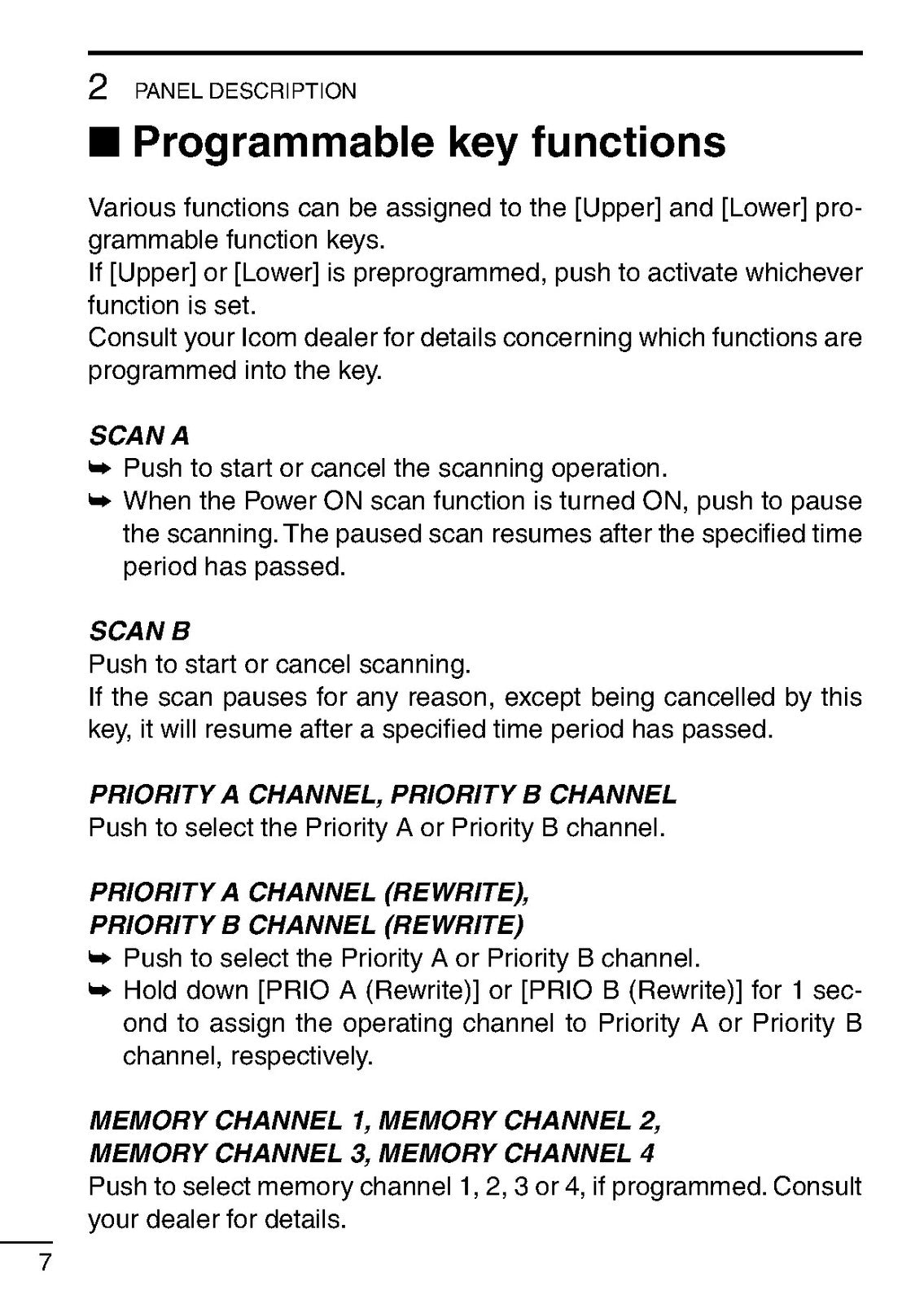 ICOM IC-F27SR Transceiver Instruction Manual - STEEL WIRE BOUND - TOUGH COVERS