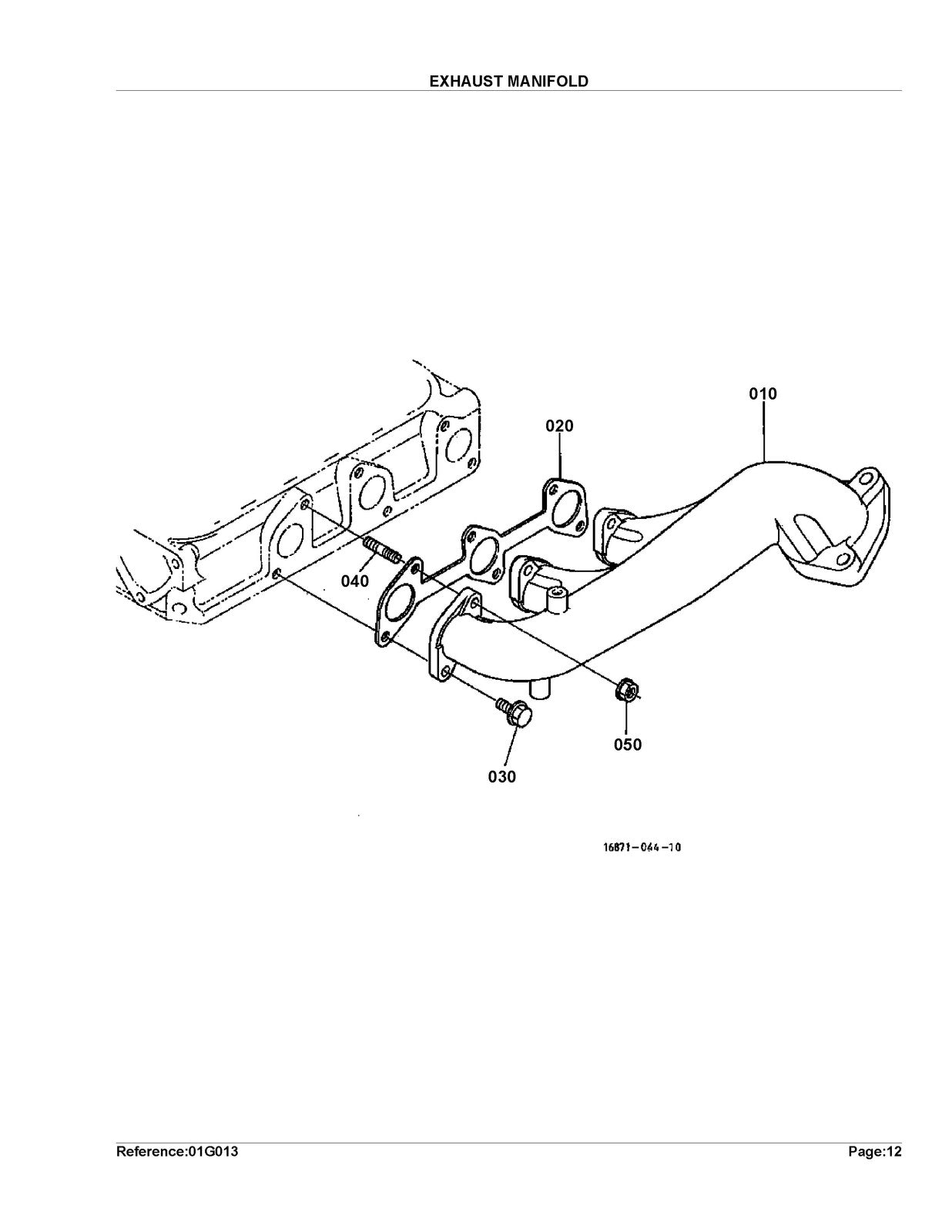 KUBOTA G1900 Parts Manual - STEEL WIRE BOUND - PROTECTIVE COVERS