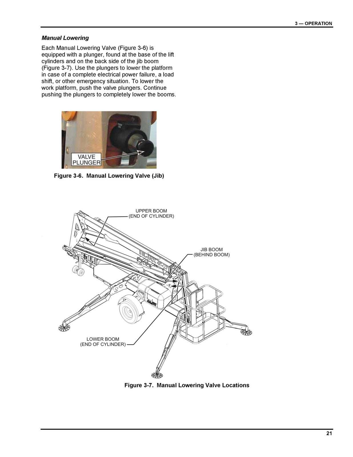 BIL-JAX 4527A Boom Personnel Lift Operators Manual 2006 - WIRE BOUND - COVERS