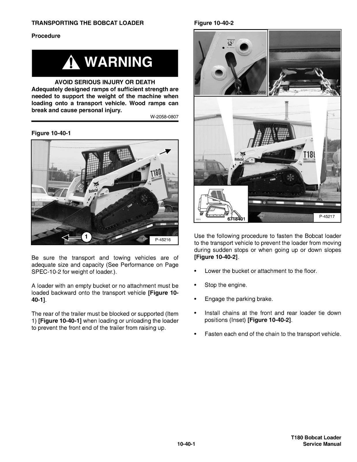 BOBCAT T180 Service Manual 2009 SN 524211001 Up - BOUND - COVERS - XL FOLDOUTS