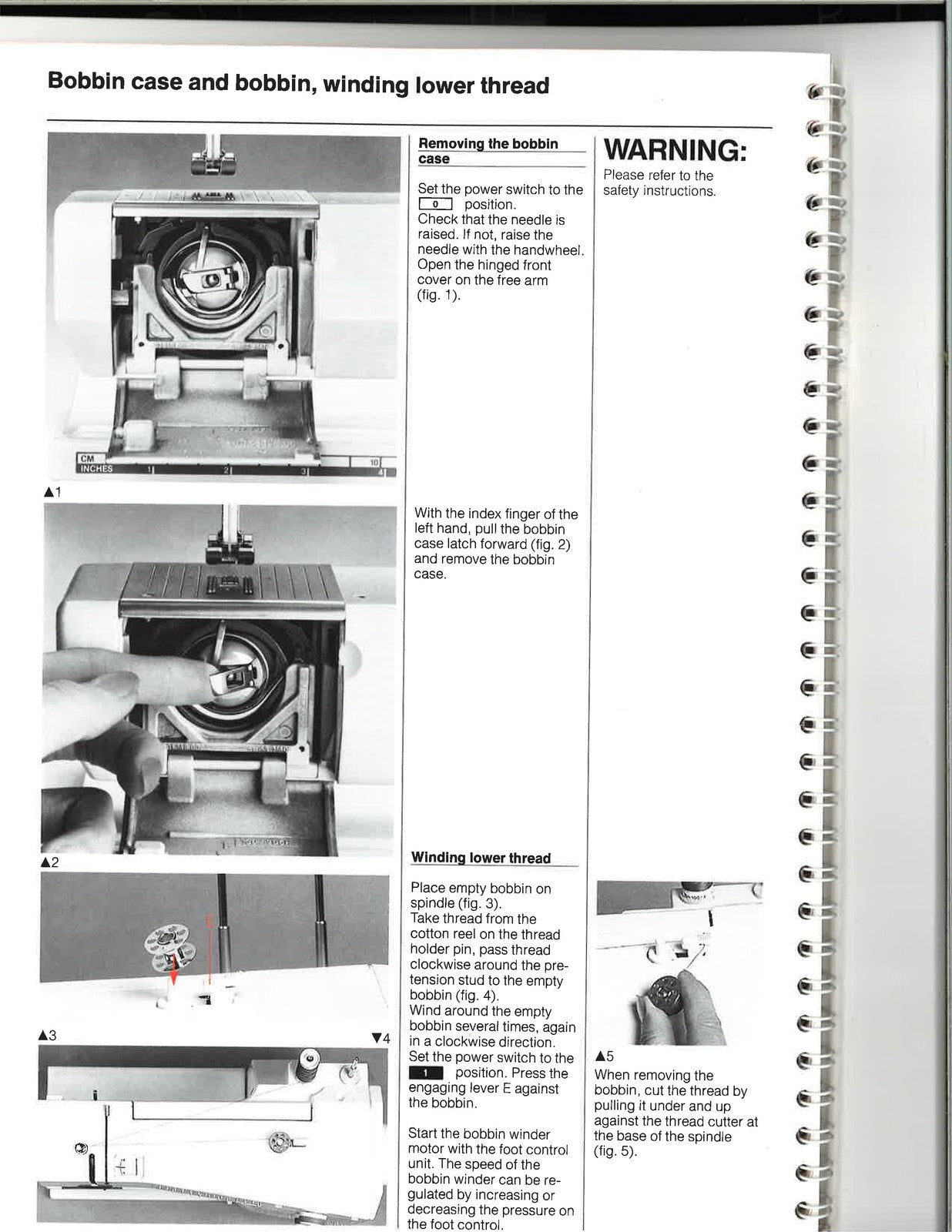 BERNINA 1090S Sewing Machine Manual - STEEL WIRE BOUND - PROTECTIVE COVERS