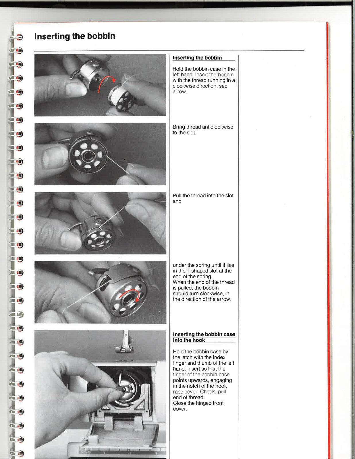BERNINA 1090S Sewing Machine Manual - STEEL WIRE BOUND - PROTECTIVE COVERS