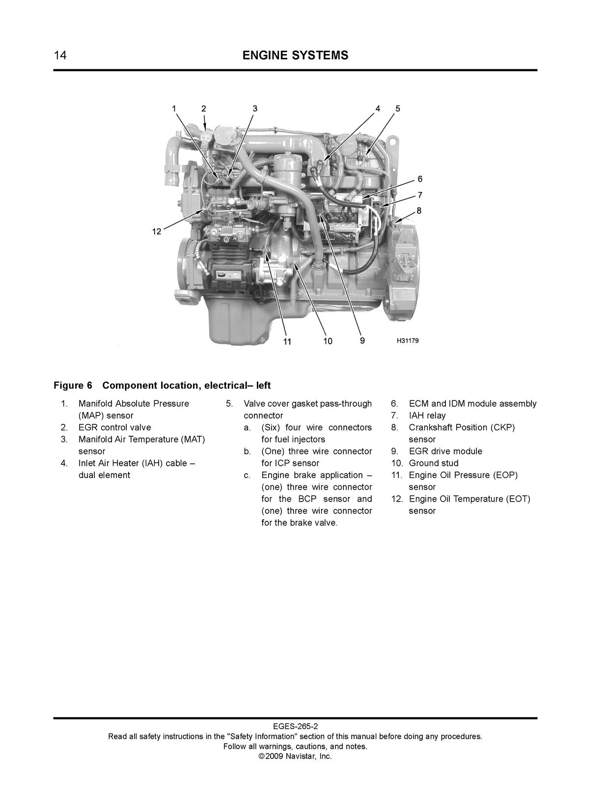 INTERNATIONAL DT 466 DT 570 HT 570 Diesel Engine Service Manual 2009 - BOUND