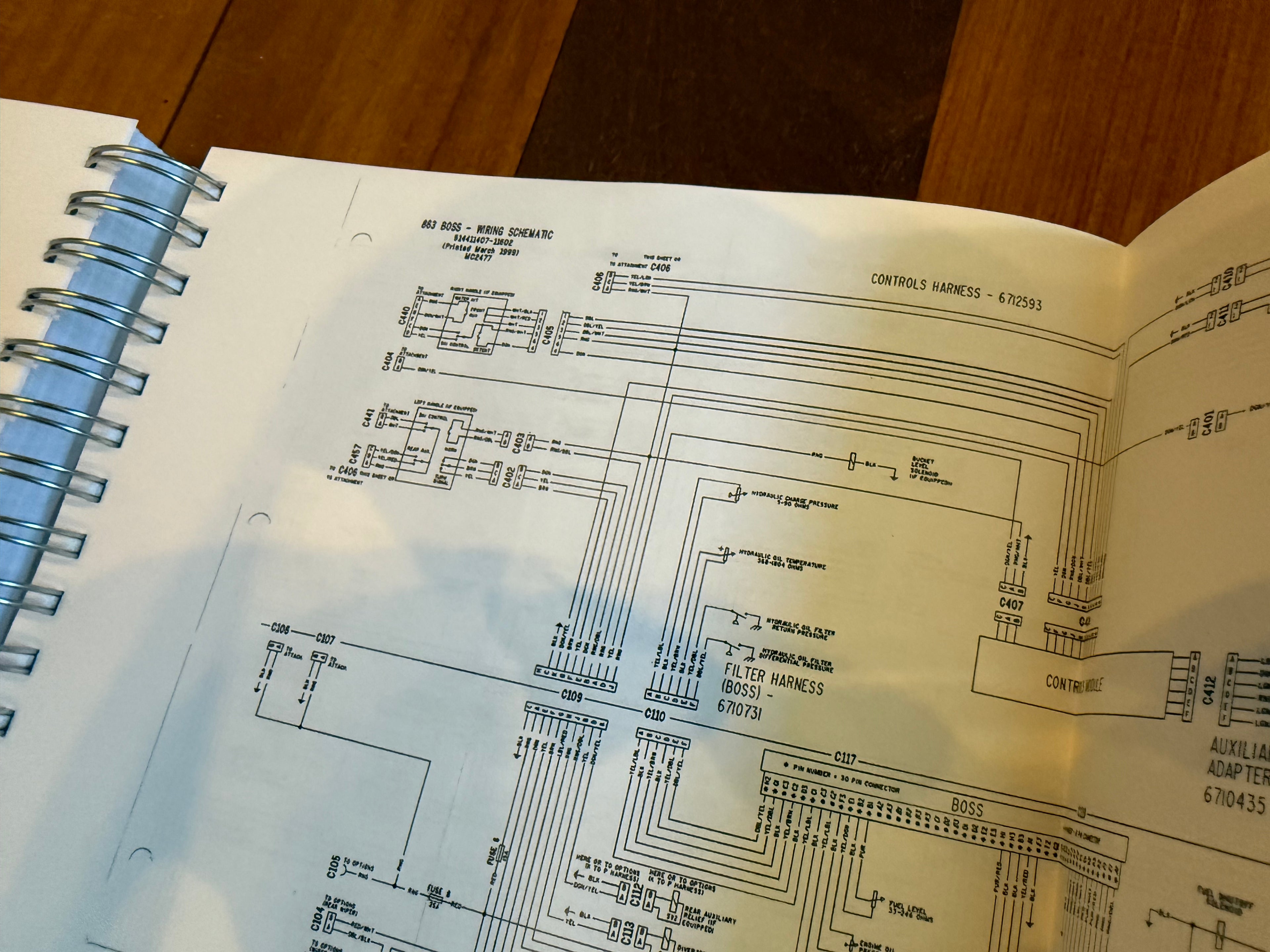 BOBCAT 863 & 863 HIGH FLOW SERVICE MANUAL - WIRE BOUND - COVERS - HUGE FOLDOUTS!