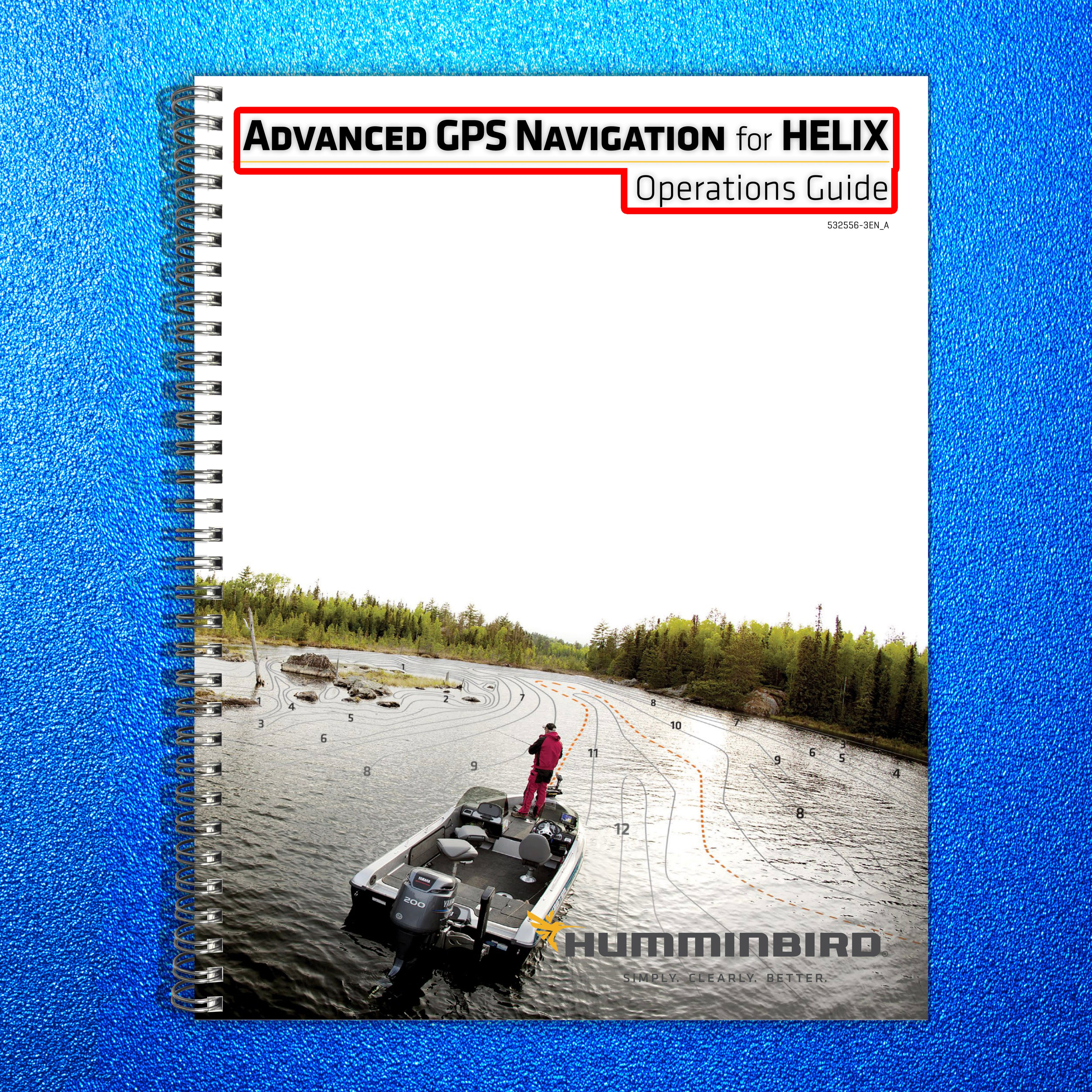 HUMMINBIRD ADVANCED GPS NAVIGATION Operators Guide Manual - WIRE BOUND - COVERS