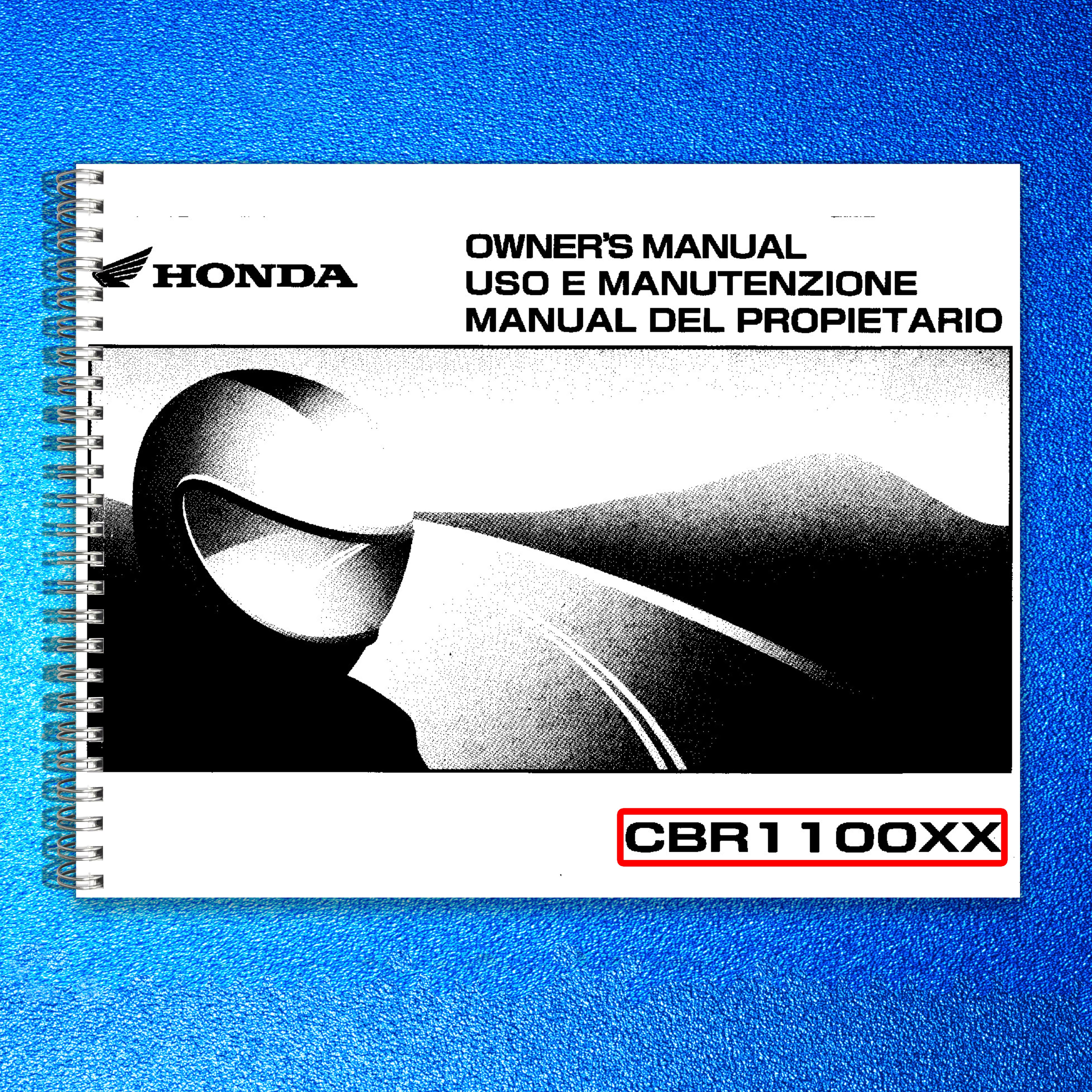 HONDA CBR1100XX Motorcycle Owners Manual 2005 - STEEL WIRE BOUND - TOUGH COVERS