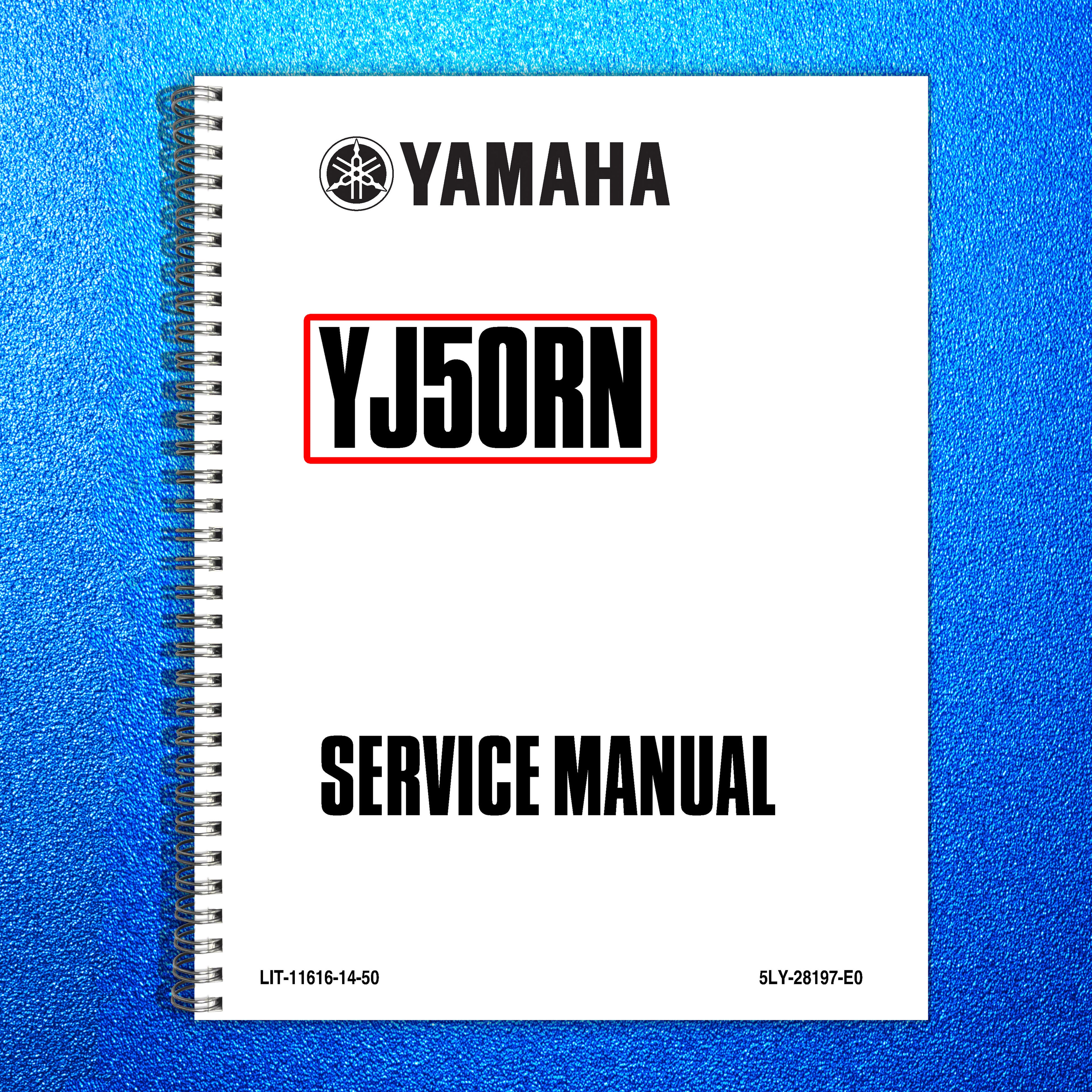 YAMAHA YJ50RN Vino Scooter Service Manual 2001 - STEEL WIRE BOUND - TOUGH COVERS