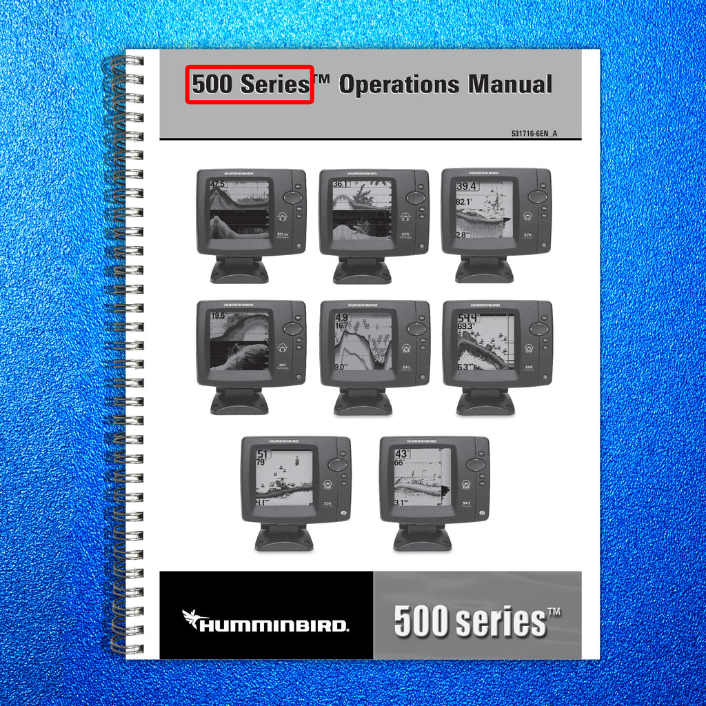 Humminbird 550 560 561 DI 570 571 HD DI User Manual Owners Instruction Guide