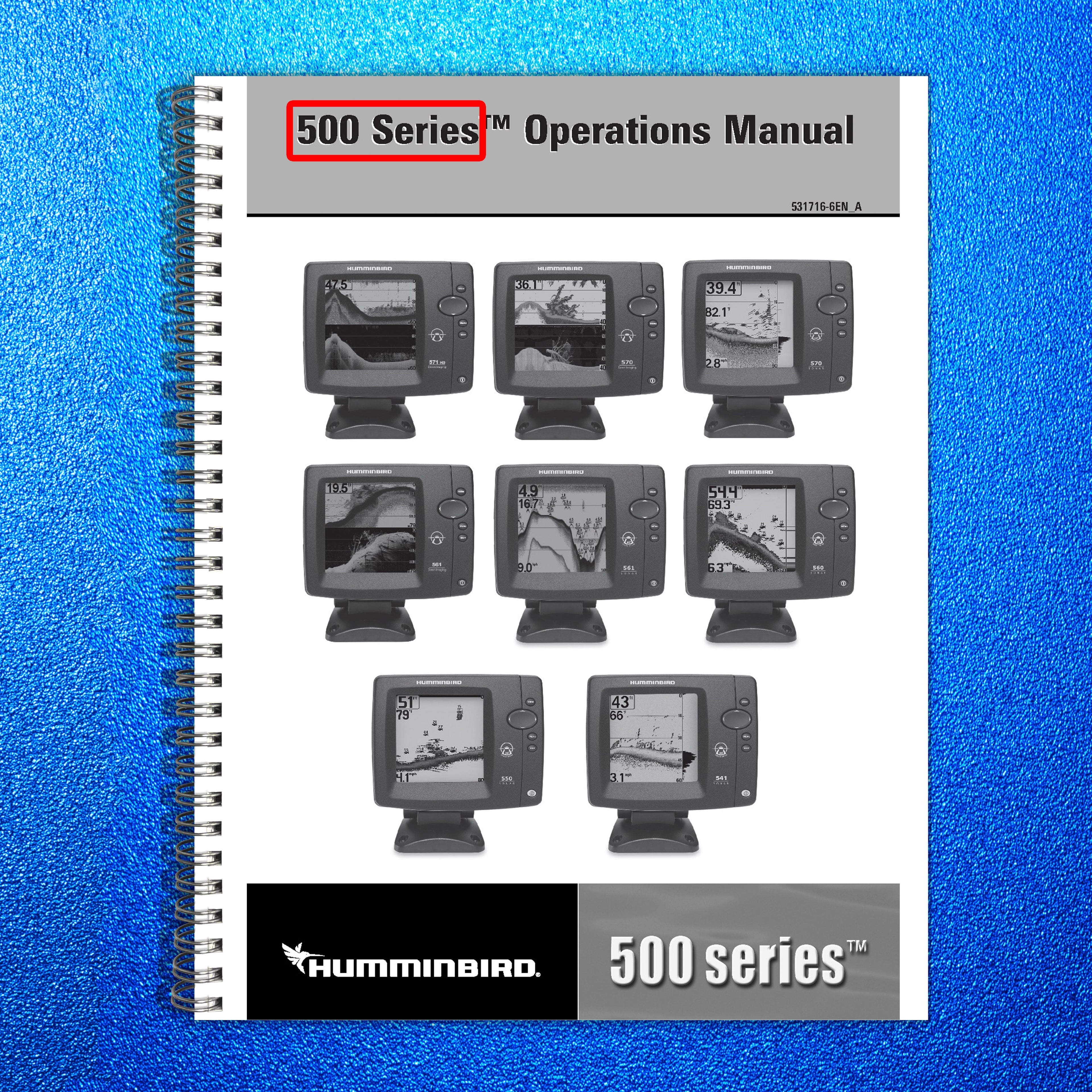 Humminbird 550 560 561 DI 570 571 HD DI User Manual Owners Instruction Guide