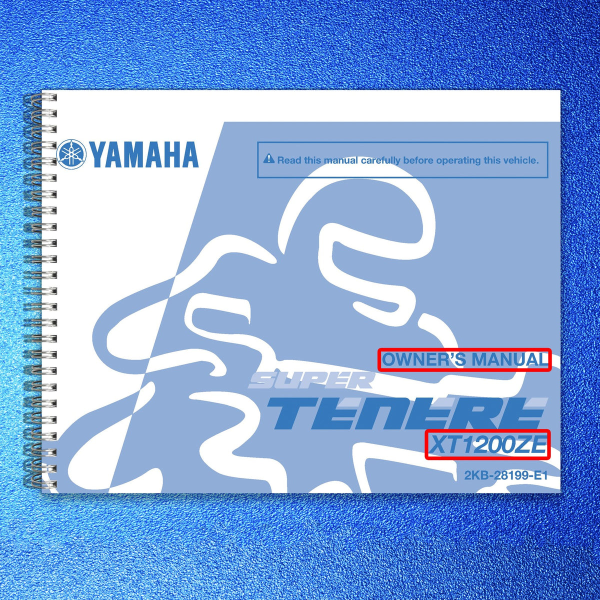 YAMAHA XT1200ZE Owners Manual 2015 - STEEL WIRE BOUND - PROTECTIVE COVERS