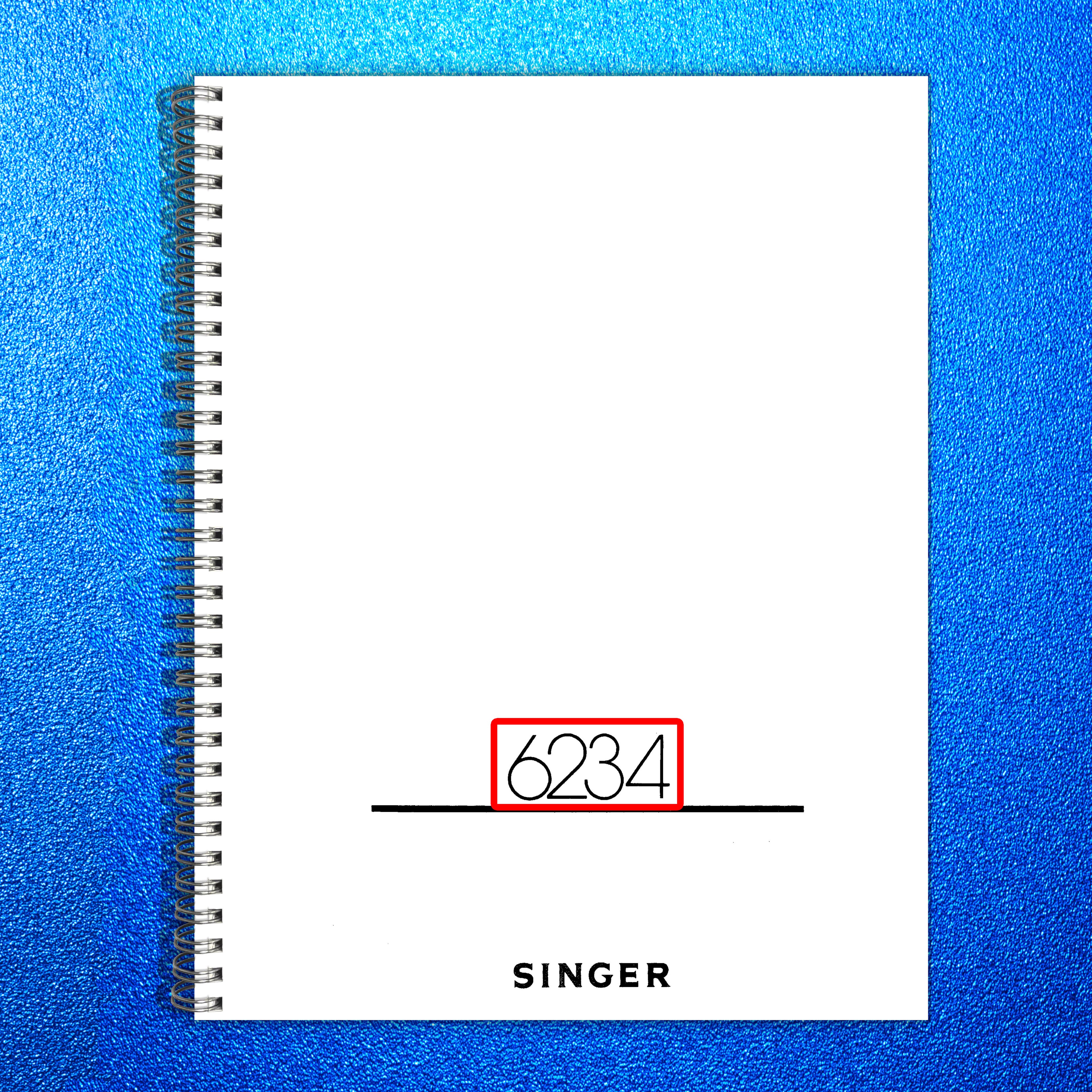 SINGER 6234 Sewing Machine Instruction Manual - STEEL WIRE BOUND - TOUGH COVERS