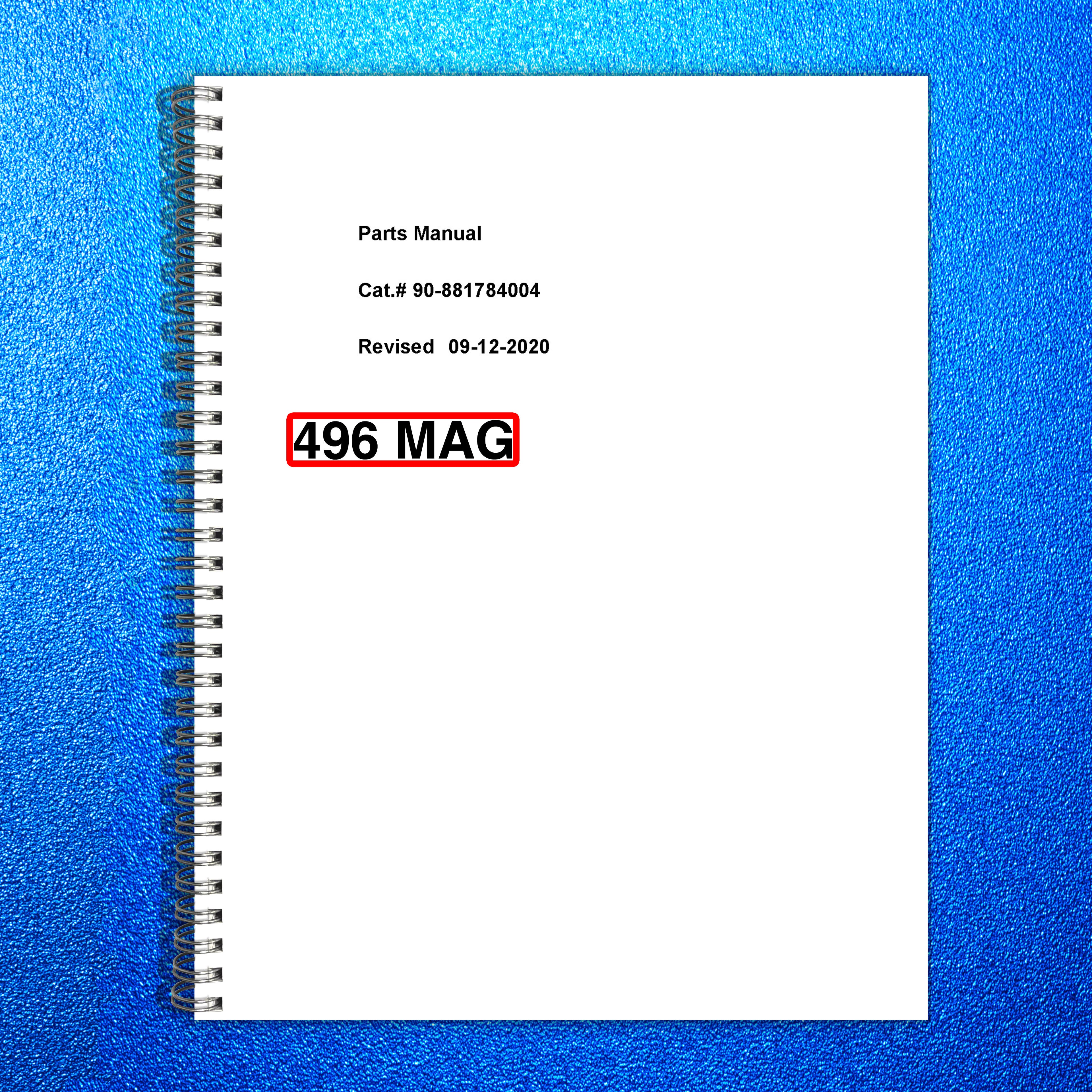 MERCURY MERCRUISER 496 MAG Sterndrive Parts Manual - WIRE BOUND - TOUGH COVERS