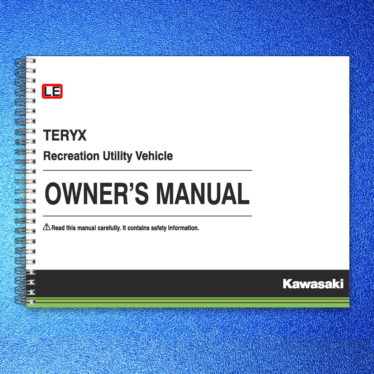 KAWASAKI Teryx LE Owners Manual 2017 - STEEL WIRE BOUND - PROTECTIVE COVERS