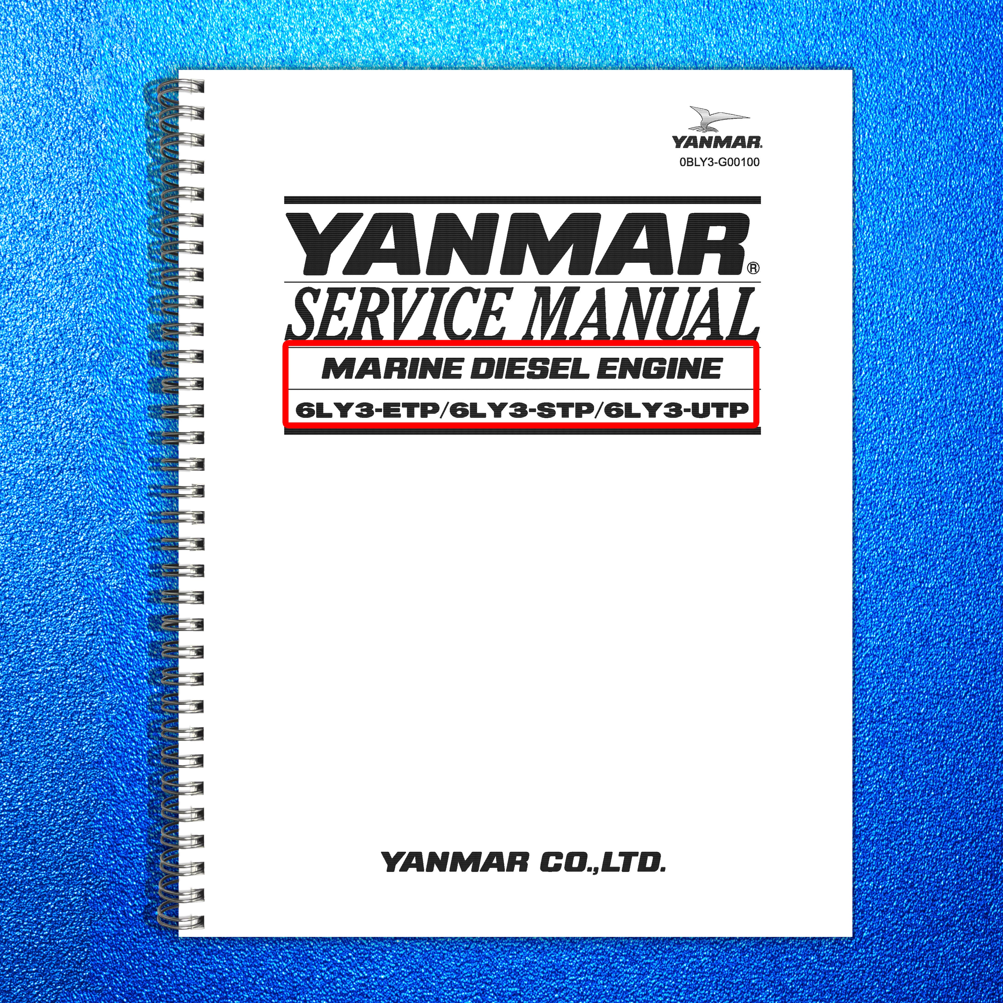 YANMAR Marine Engine 6LY3-ETP 6LY3-STP 6LY3-UTP Workshop Service Manual